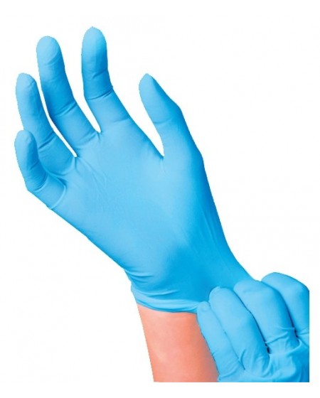 Boite de 50 gants LATEX Bleu non poudrés 30cm 532B JUBA - ProtecNord